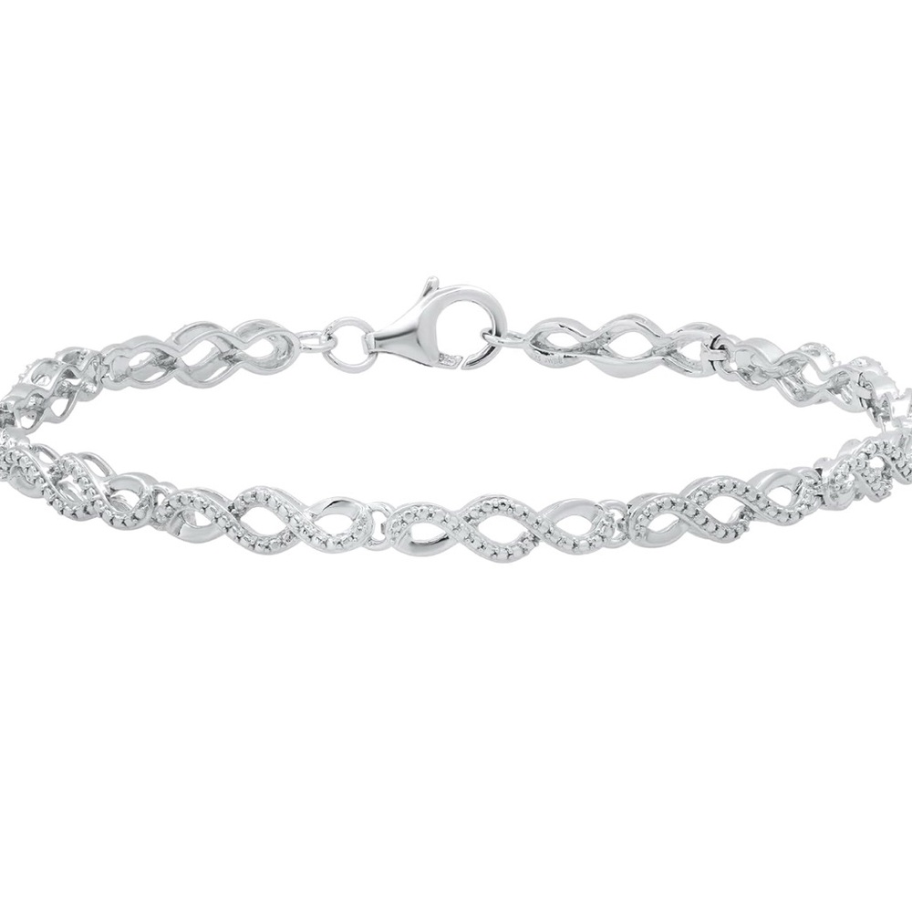Minimalist Swirl Infinity Bracelet